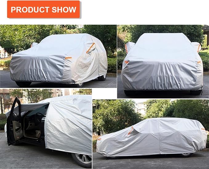 Kayme 6 Layers SUV Car Cover Custom Fit for Mazda CX-30/CX-3/CX 30/CX 3 (2019-2025) Waterproof All Weather for Automobiles, Outdoor Full Cover Rain Sun UV Protection.Silver