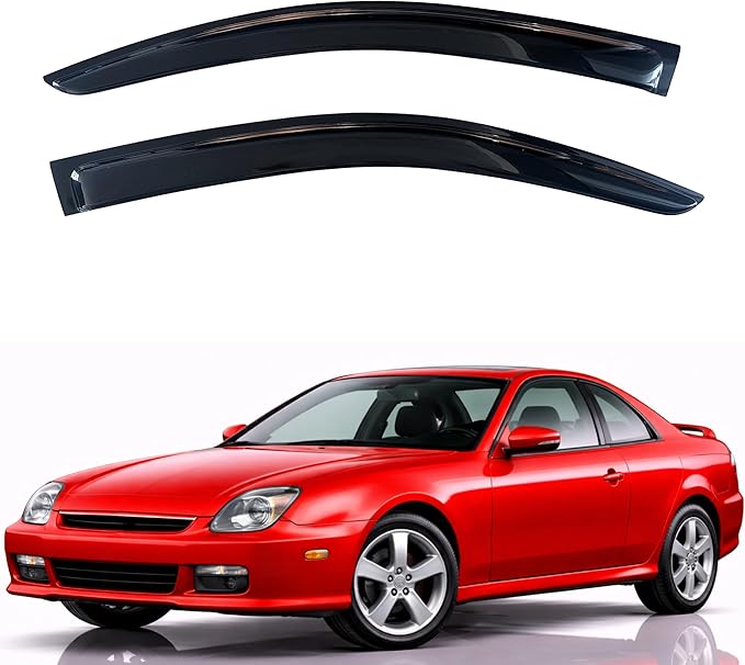 KPY Rain Guards Fit for 1997-2001 Honda Prelude, Out-Channel Window Visors Vent Wind Deflectors 2PC, Car Accessories for 97-01 Prelude