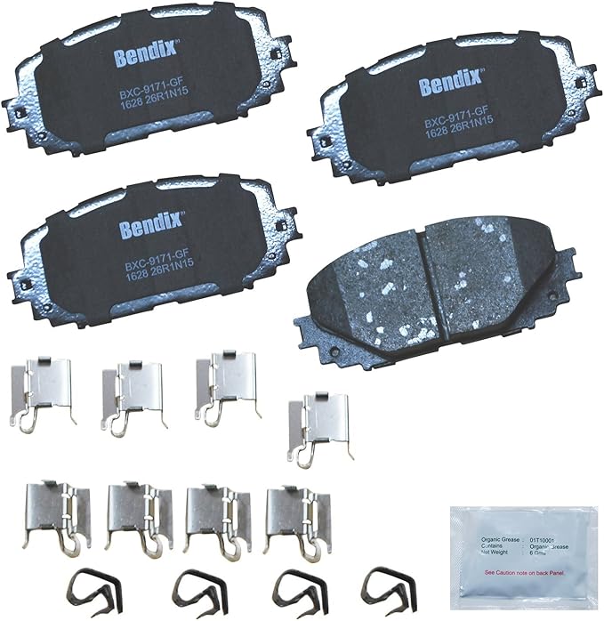 Bendix Priority1 CFC1628 Ceramic Front Brake Pads for Toyota Yaris 2019-2012