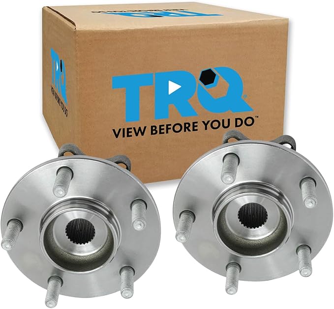TRQ 2 Piece Rear Wheel Bearing & Hub Assembly Set with ABS Sensor Compatible with 2018-2020 Mitsubishi Eclipse Cross 2014-2020 Outlander Outlander PHEV 2013-2015 Outlander Sport