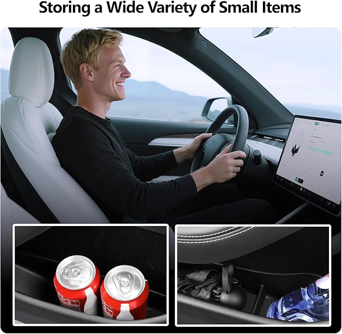 2026 2025 2024 Tesla Model 3 Highland Door Side Storage Box Door Pocket Liners Front Rear Door Insert Tray Organizer for Tesla Model 3 Highland Accessories 4pcs