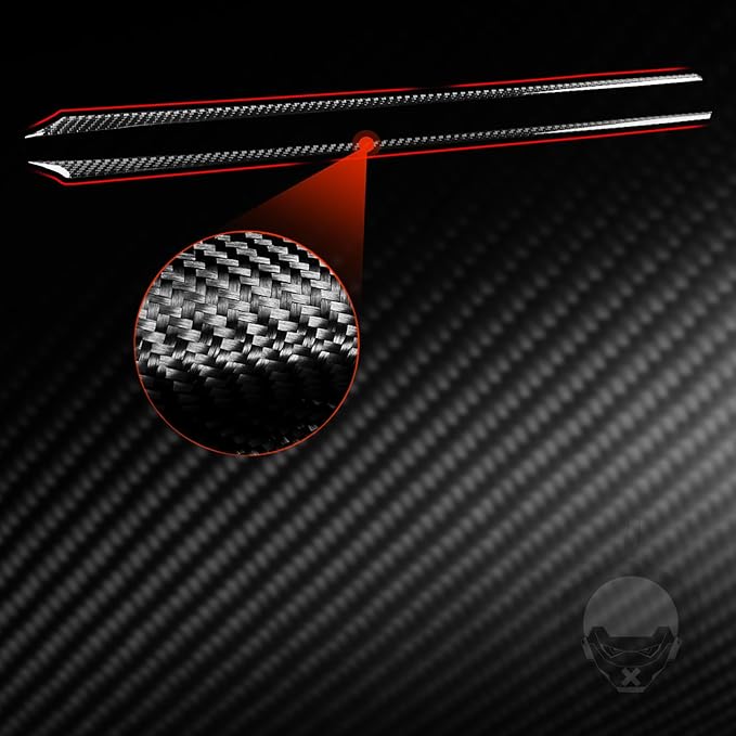Center Console Storage Box Panel Frame Cover Carbon Fiber Sticker Car Interior Trim Compatible with Tesla Model 3 2024 Accessories Central Control Panel Frame Decorative Sticker