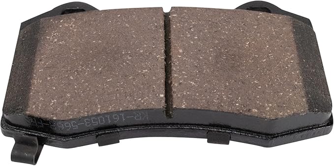 TRQ Rear Ceramic Brake Pad Set Compatible with 10-13 Hyundai Genesis Coupe with 4 Piston Rear Calipers 14 Genesis Coupe 2.0T 14-16 Genesis Coupe 3.8 12-15 Tesla Model S