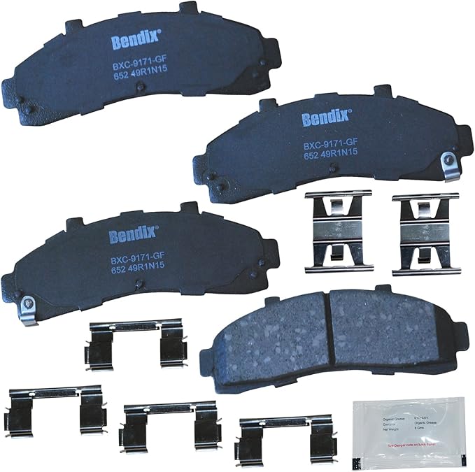 Bendix Priority1 CFC652 Ceramic Front Brake Pads for Select Models Ford Explorer, F-100 Ranger, Mazda B2300, B2500, B3000, B4000, Mercury Mountaineer