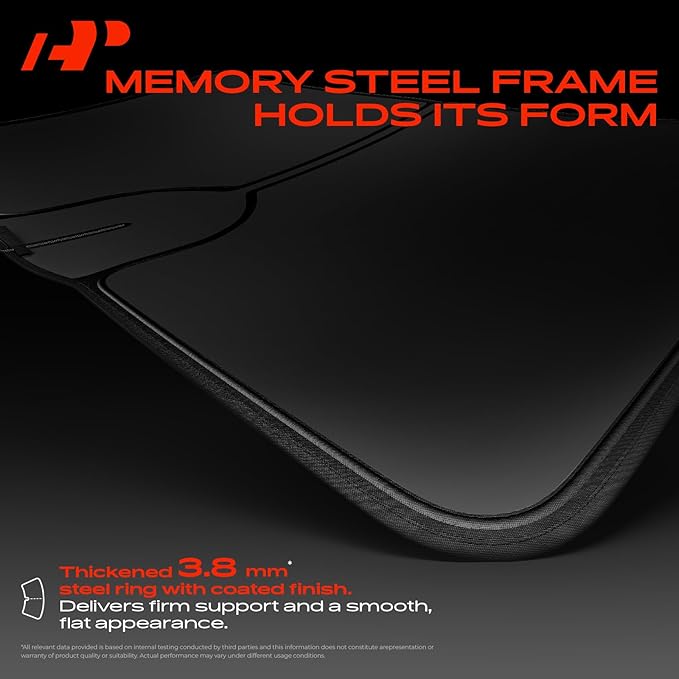 A-Premium Front Windshield Sun Shade Compatible with Tesla Model S 2019 2020 2021 2022 2023 2024 2025 2026 Foldable Sunshade Block UV Rays with Storage Bag