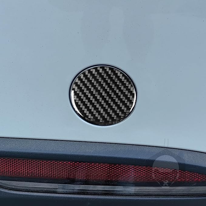 Carbon Fiber Stickers Car Trailer Buckle Switch Car Interior Trim Compatible with Tesla Model 3 2024 Accessories Decorative Stickers Overlay Decal Cover