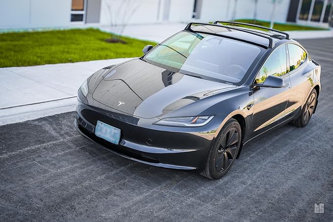 Tesloid.com Aluminum Roof Rack Cross Bars for Tesla Model 3