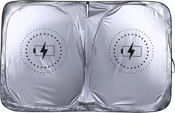 Tesla Model Y Window Shade, Tesla Model 3 Sunshade with Triple-Layer Insulation, Custom Fit Sunshade for Tesla S, X, 3 and Y. This is The Best Tesla Model Y Sunshade, You Should Try it!