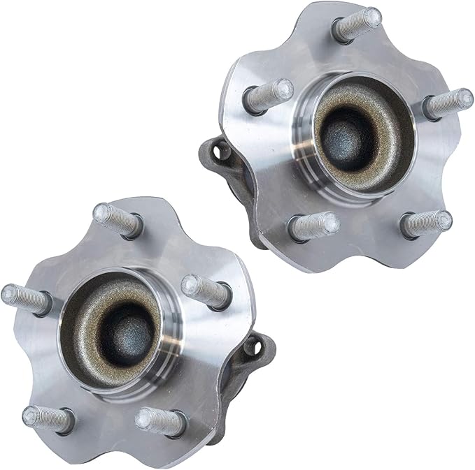 TRQ Rear Driver and Passenger Side Wheel Bearing and Hub Assembly Set 2 Piece Compatible with 2013-2019 Nissan Sentra
