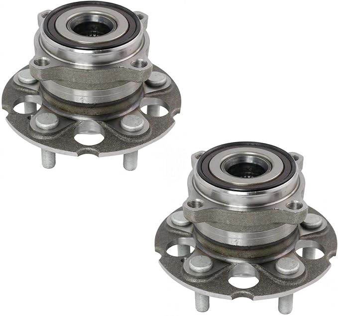 TRQ Rear Left and Right Wheel Bearing and Hub Assembly Set 2 Piece Compatible with 2010-2011 Honda Accord Crosstour All Wheel Drive 2012-2015 Crosstour All Wheel Drive