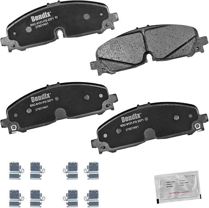 Bendix Priority1 CFC2371 Ceramic Front Brake Pads for Select Models Buick Enclave,Cadillac XT5,XT6,Chevrolet Blazer,Colorado,Traverse,GMC Acadia,Canyon