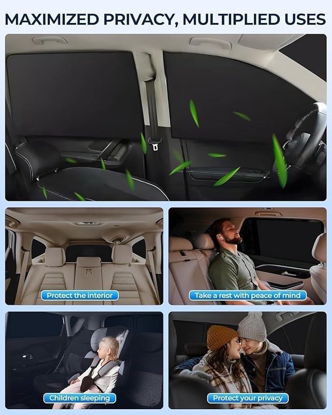 for BMW X3 2018-2024 Car Window Shades, 10pcs Privacy Sun Shade Set for Front Windshield Side and Rear Windows, Full Window Covers Keeps Vehicle Cool for Camping Napping