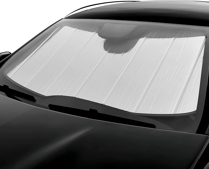 Autotech Park Foldable Sunshade Compatible with 2016-2026 Tesla Model X, Sunshade with Metal Reinforced Structure, Maintain Cool Interior and Save Space