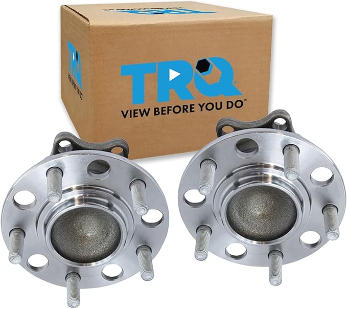 TRQ Rear Left and Right Wheel Bearing and Hub Assembly Set 2 Piece Compatible with 2013-2020 Mitsubishi Outlander FWD 2013-2020 Outlander Sport FWD 2018-2020 Eclipse Cross FWD