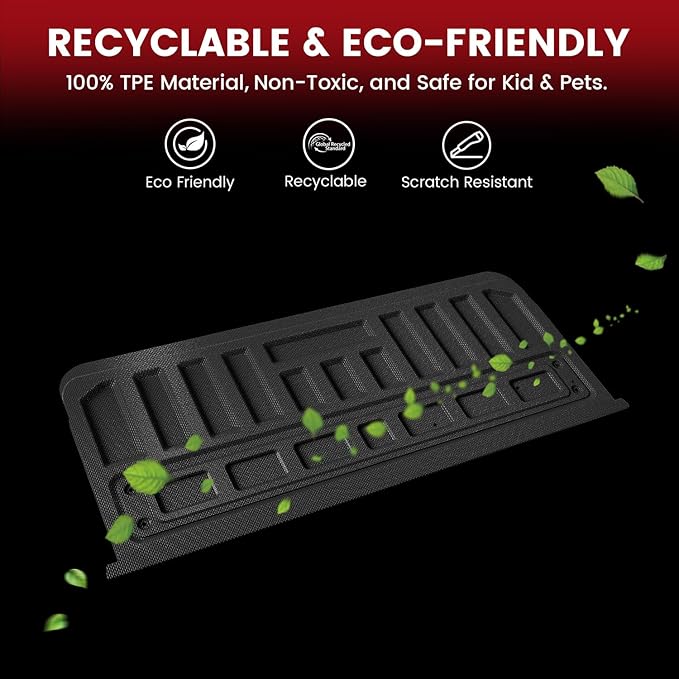LASFIT Tailgate Mat for Ford F-150 (for Tailgate Work Surface Only) 2021-2026 Truck Tailgate Cover All Weather Protector Durable TPE Tailgate Liner -Easy to Clean