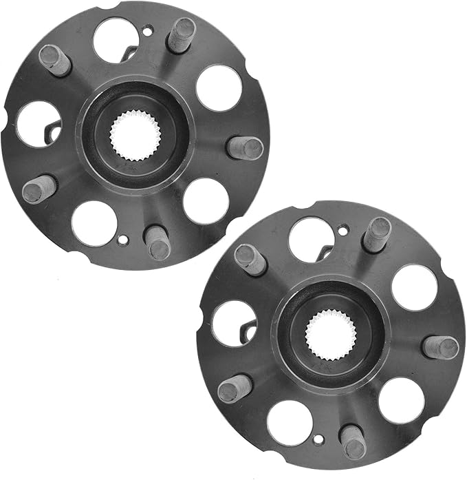 TRQ Rear Left and Right Wheel Bearing and Hub Assembly Set 2 Piece Compatible with 2007-2012 Acura RDX 2017-2018 RDX All Wheel Drive 2007-2011 Honda CR-V 4 Wheel Drive