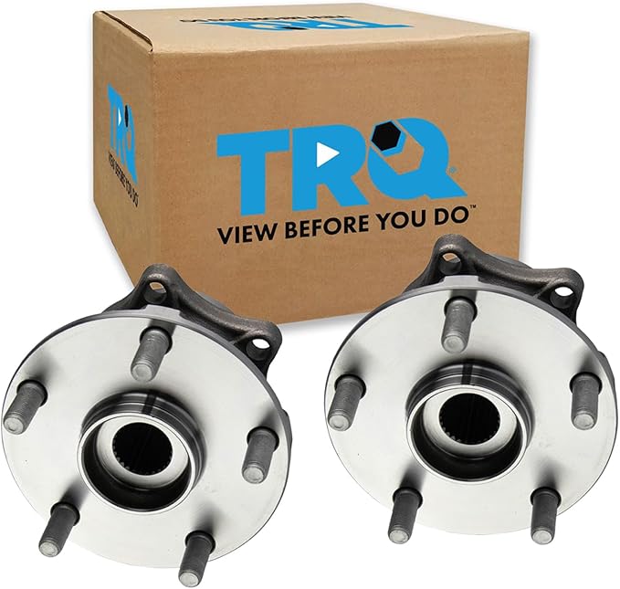 TRQ Rear Driver and Passenger Side Wheel Bearing and Hub Assembly Set 2 Piece Compatible with 15-21 Subaru Legacy 15-21 Outback 15-19 WRX 15-16 WRX STI 2019 WRX STI 19-21 Ascent 2019 Forester