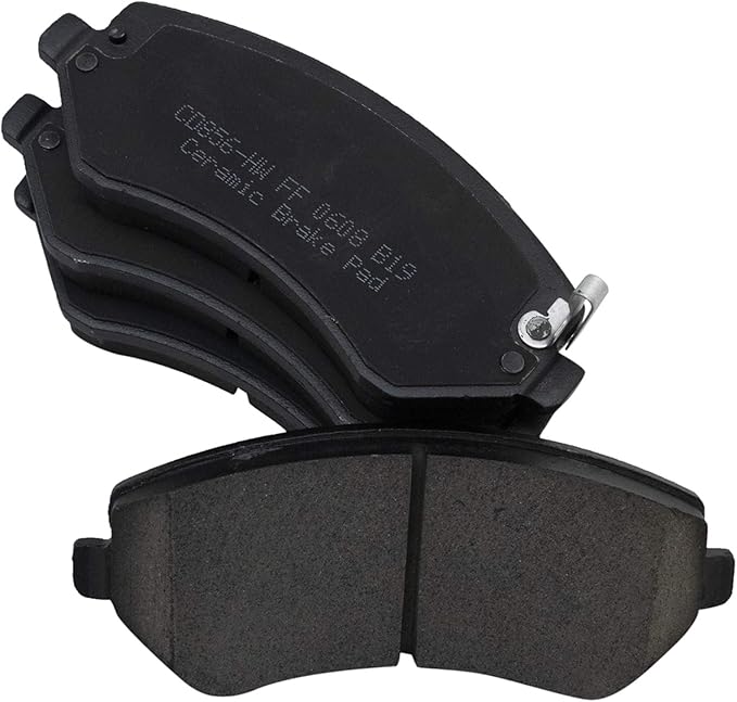 TRQ Front Brake Pads Ceramic Hardware Wear Sensor Compatible with 2001-2006 Chrysler Town Country 2001-2003 Voyager 2001-2007 Dodge Caravan 2001-2007 Grand Caravan 2002-2007 Jeep Liberty