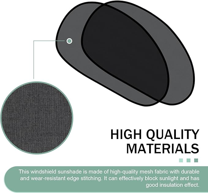 2PCS Universal Auto Window Shade, Car Sunshade, Baby Side Window Car Sun Shades, Blocks Over 98% of Harmful UV Rays, Provides Glare and UV Protection