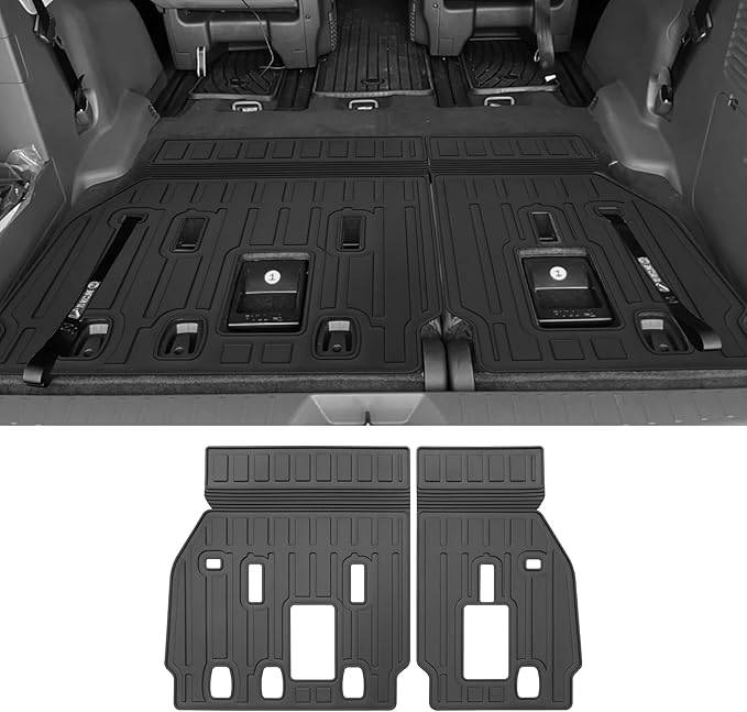 Custom for 2021-2026 Toyota Sienna Rear Seat Backrest Mats All Weather TPE Protection Mat Accessories (for 2021-2026 Toyota Sienna Backrest Mats)