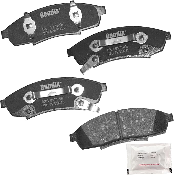 Bendix Priority1 CFC376 Ceramic Front Brake Pads for Buick Regal 1996-1988, Chevrolet Lumina 2001-1990, Monte Carlo 1999-1995, Oldsmobile Cutlass Supreme 1997-1988, Pontiac Grand Prix 1996-1988