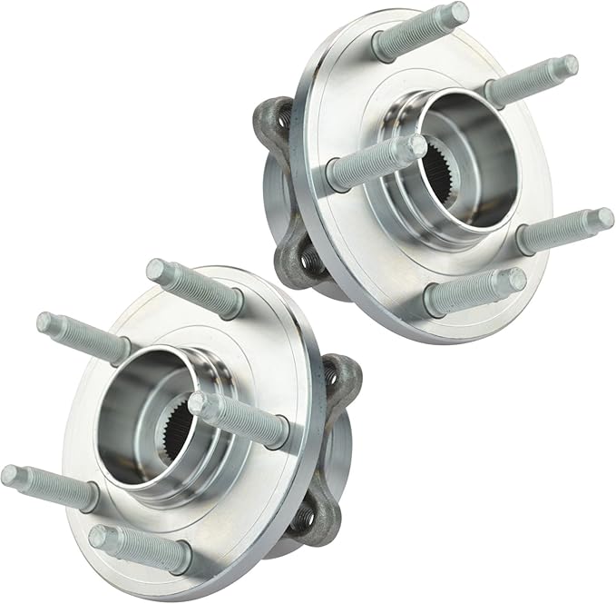 TRQ 2 Piece Rear Wheel Bearing & Hub Assembly Set Compatible with 2011-2014 Ford Edge 2009-2019 Flex 2013-2019 Police Interceptor Sedan 2014-2018 Special Service Police Sedan 2010-2019 Taurus 2009-20