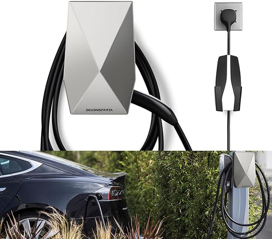 Upgraded Aluminum Charging Cable Holder with Chassis Bracket Compatible with Tesla Cybertruck Model 3 Model Y Model X Model S Charger Cable Organizer Accessories for Wall Connector,Improved Slot