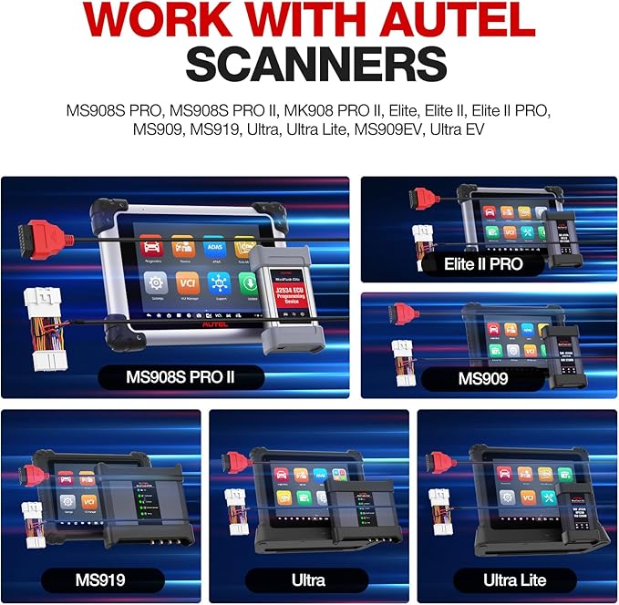 Autel Original TESKIT3Y Teala Diagnostic Cable Adapter for Tesla Model 3 & Y, 26Pin OBD1 to 16 Pin OBD2 Extension Harness Connector Work w/Autel Scanner MaxiSys Ultra/Elite II PRO/ MS908S PRO/ MS909
