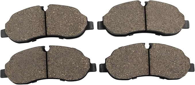 TRQ Front Brake Pads Ceramic Hardware Compatible with 2015-2023 Ford Transit-150 2015-2023 Transit-250 2015-2023 Transit-350 2015-2023 Transit-350 HD