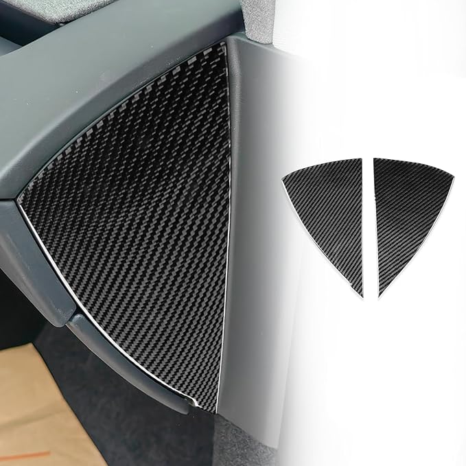 Side of Center Console Carbon Fiber Sticker Car Interior Trim Compatible with Tesla Model 3 2024 2025 Accessories Panel Decorative Sticker