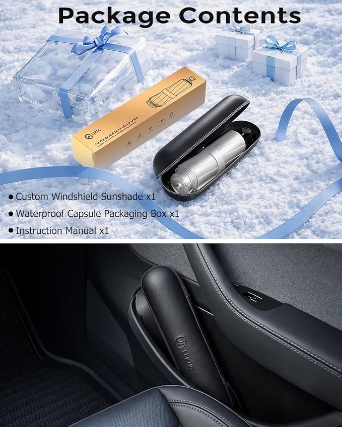 [2026 Upgraded] Weektic Custom Windshield Sun Shade Umbrella for Subaru Outback 2010-2025, Double Thickened Ice Crystal Coating, Sun & Heat Protection, Keep Vehicle Cool & Protect Interior