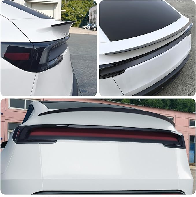Spoiler Fit for Tesla Model Y Juniper 2025 2026, Upgrade ABS Material Rear Spoiler Wing OEM Rear Trunk Lip, Model Y Juniper Accessories, Matte Black