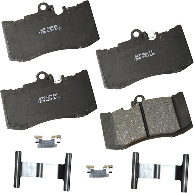 Bendix Premium SBC1586 Ceramic Front Brake Pads for Select Models Lexus GS200t, GS300, GS350, GS430, GS450h, GS460, IS200t, IS300, IS350, LS600h, RC200t, RC300, RC350, Mercedes-Benz B250