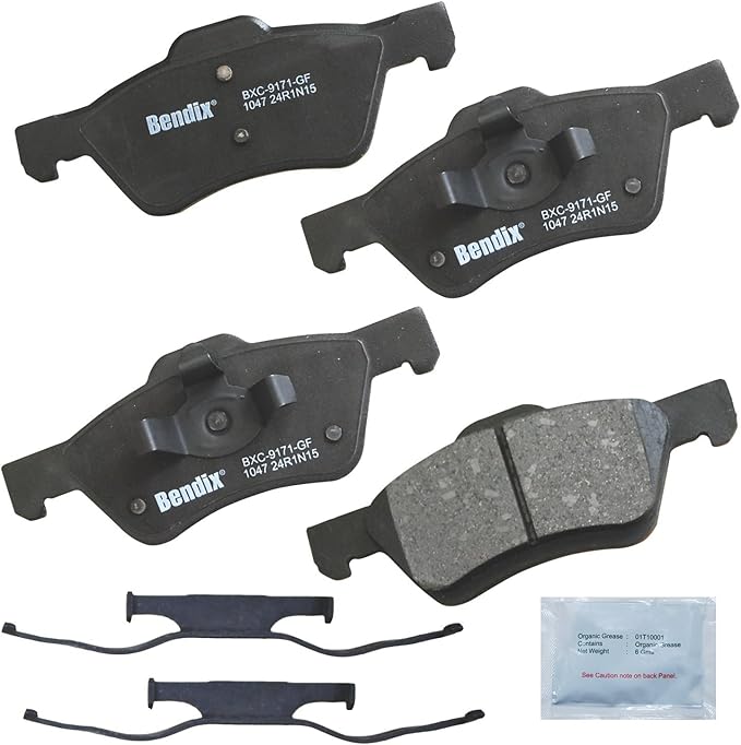 Bendix Priority1 CFC1047 Ceramic Front Brake Pads for Ford Escape 2011-2005, Mazda Tribute 2006-2005, Tribute 2011-2008, Mercury Mariner 2011-2005