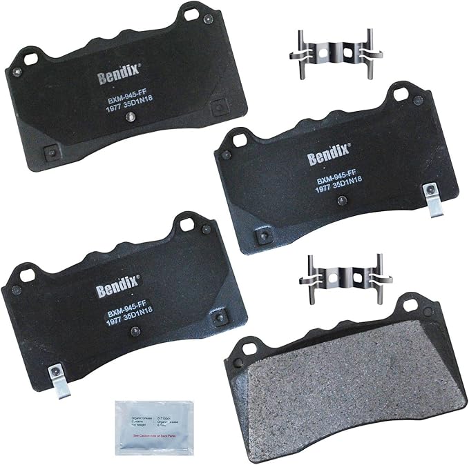 Bendix Priority1 CFM1977 Semi-Metallic Front Brake Pads for Ford Focus 2018-2016