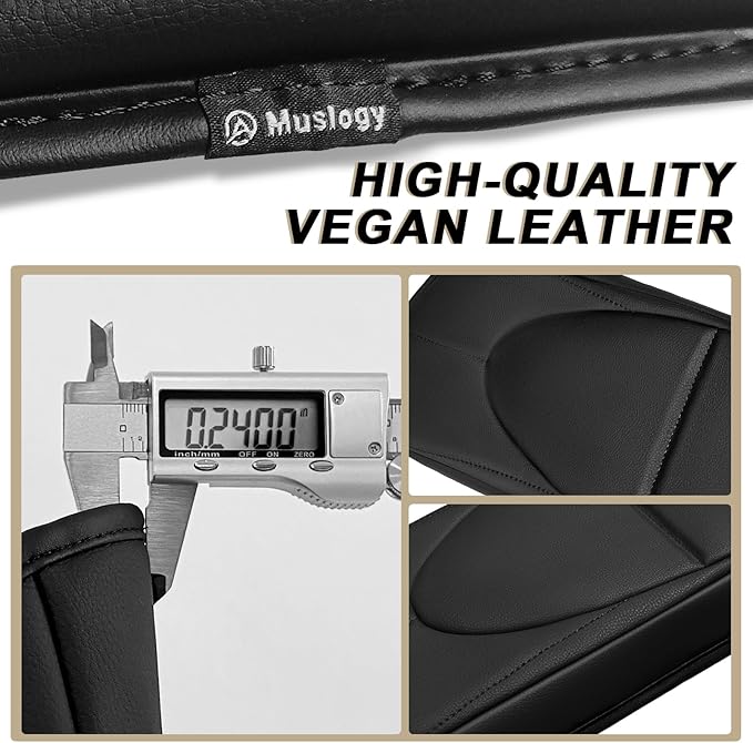 Muslogy Center Console Armrest Cover Fit for Toyota Camry 2018-2024 Accessories, Comfort Armrest Pad Console Lid Cushion Vegan Leather Regular Thick