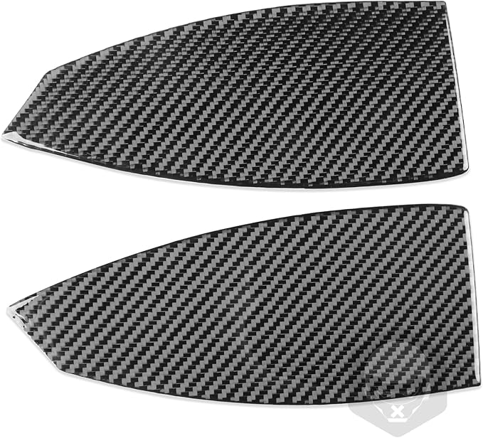 Carbon Fiber Stickers Rear Taillight Pad Decoration Sticker Car Exterior Trim Compatible with Tesla Model 3 Accessories 2024 2025 Overlay Decal Cover Anti-Scratch Protective Pad