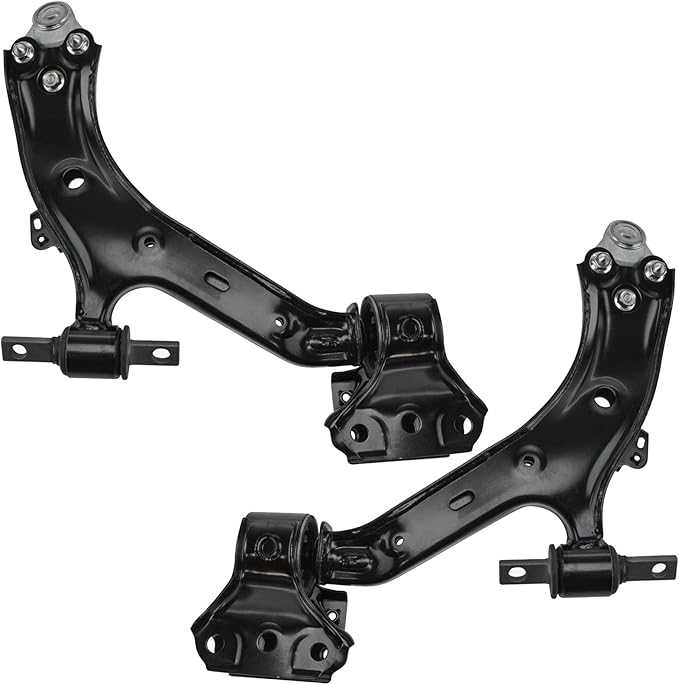 TRQ Front Lower Driver and Passenger Side Control Arm and Ball Joint Set 2 Piece Compatible with 2012-2014 Honda CR-V