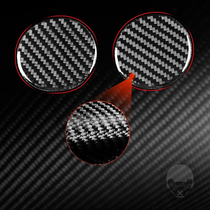 Carbon Fiber Stickers Car Trailer Buckle Switch Car Interior Trim Compatible with Tesla Model 3 2024 Accessories Decorative Stickers Overlay Decal Cover