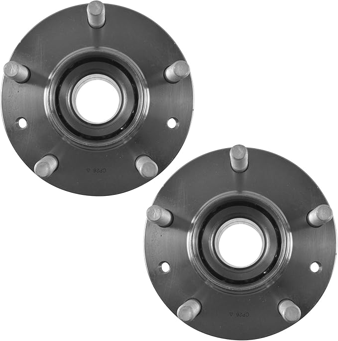 TRQ Left and Right Wheel Bearing and Hub Assembly Set 2 Piece Compatible with 89-98 Mazda MPV RWD 00-01 MPV ES 02-06 MPV 01-03 Protege ES 03 Protege MazdaSpeed 01 Protege MP3 02-03 Protege5