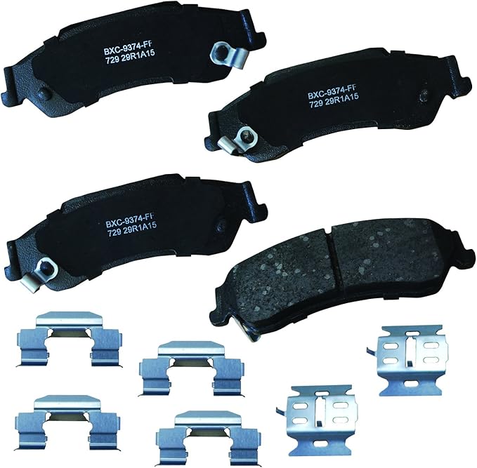 Bendix Premium SBC729 Ceramic Rear Brake Pads for Chevrolet Blazer 2005-1997, S10 2004-1998, GMC Jimmy 2005-1997, Sonoma 2004-1998, Isuzu Hombre 2000-1998, Oldsmobile Bravada 2001-1997