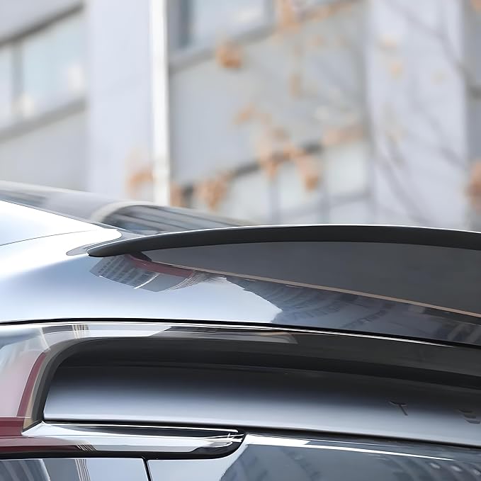 STSEV01 Rear Spoiler Fit for New Tesla Model Y Juniper 2026, Upgraded Sporty Performance OEM Appearance Type, Rear Trunk Lip Wing Exterior Accessories, Tape Installation (Matte Black)