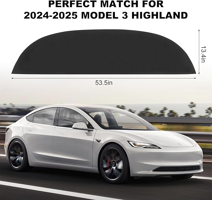for Tesla Model 3 2026 Dashboard Cover,[Anti-Glare and Dustproof] Suede Dashboard Pad Dash Mat Compatible with New Tesla Model 3 Highland 2024-2026