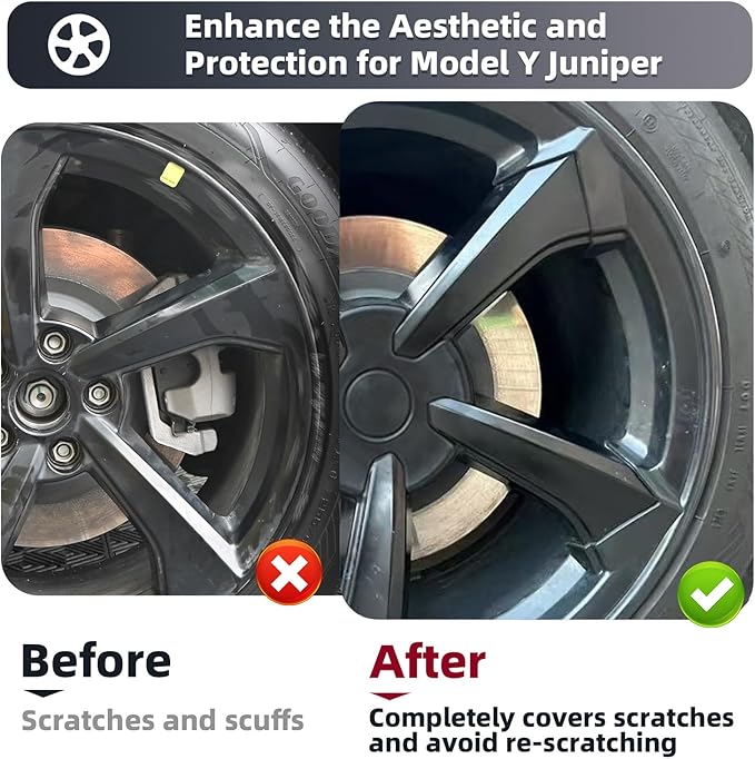 19 in Rim Protector for Model Y Juniper 19" Crossflow Wheel Cover All-in-one Car Tire Trim Ring Rim Case Hubcap for Tesla ModelY 2025 2026 Juniper Accessories
