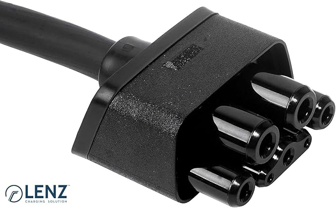 LENZ NEMA 5-15 Adapter: Compatible ONLY with Tesla Mobile Charger Gen 2 & 3, This Adapter Plugs into Your 120 V 5-15 Outlet at 12 Amps (Verify Before Purchase), 10-Inch Length