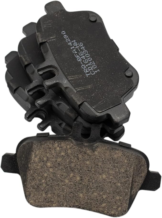 TRQ Rear Ceramic Brake Pad Set Compatible with Mercedes B250e CLA250 SLK300
