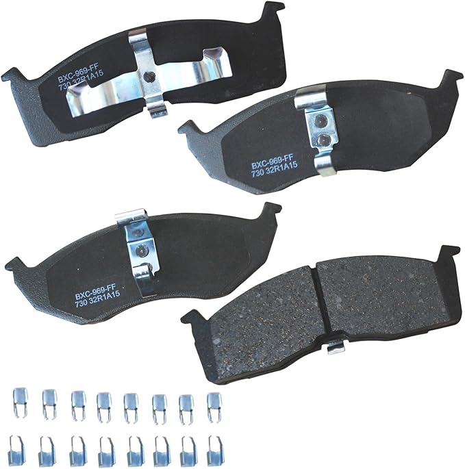Bendix Premium SBC730 Ceramic Brake Pads for Select Models Chrysler 300M, Concorde,Intrepid,LHS,Prowler