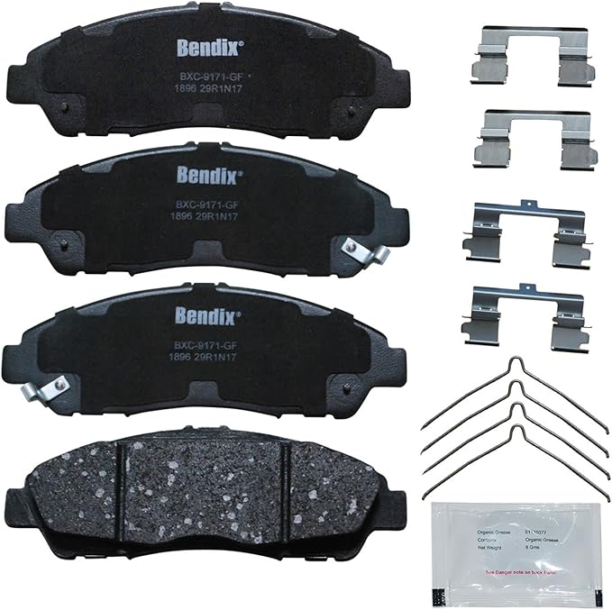 Bendix Priority1 CFC1896 Ceramic Front Brake Pads for Buick Enclave 2020-2018, Cadillac XT5 2020-2017, XT6 2020, Chevrolet Blazer 2020-2019, Traverse 2020-2018, GMC Acadia 2020-2017