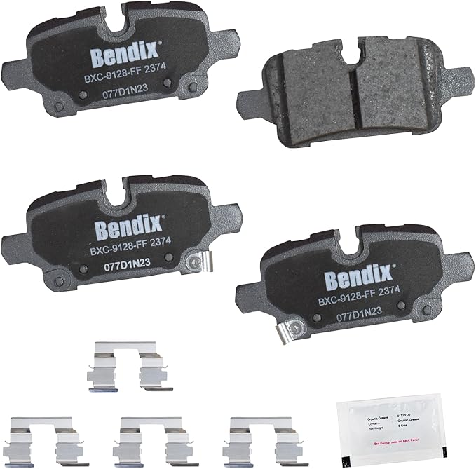Bendix Priority1 CFC2374 Ceramic Rear Brake Pads for Chevrolet Equinox 2023-2021, Malibu 2023-2020, GMC Terrain 2023-2021