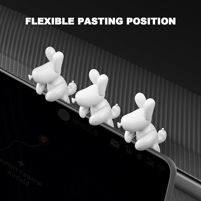 for Tesla Model Y 2026 Dog Mode Mini Screen Decoration Ornament Funny Decors Compatible with 2017-2026 Tesla Modle 3 and New Modle Y Juniper Interior Accessories (Gift Box)